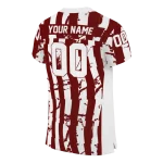custom mississippi state bulldogs stripe splatter maroon jersey best selling