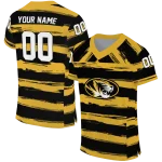 custom missouri tigers art stripe black jersey best selling