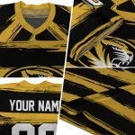 custom missouri tigers art stripe black jersey best selling