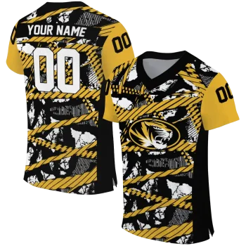 custom missouri tigers camo shatter black jersey best selling