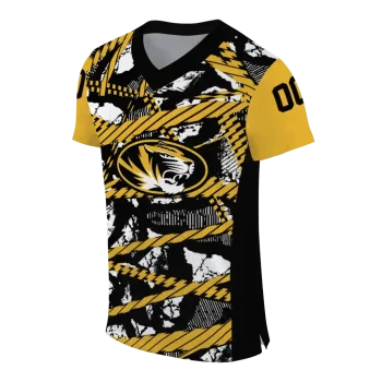 custom missouri tigers camo shatter black jersey fashion forward