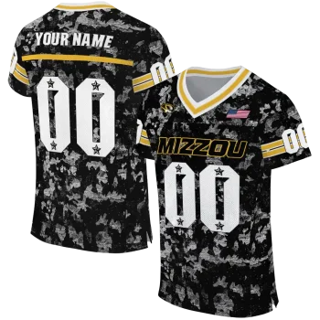 custom missouri tigers camouflage abstract black jersey best selling