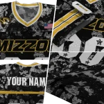 custom missouri tigers camouflage abstract black jersey best selling
