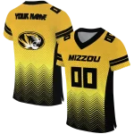 custom missouri tigers halftone sweep gold black jersey best selling