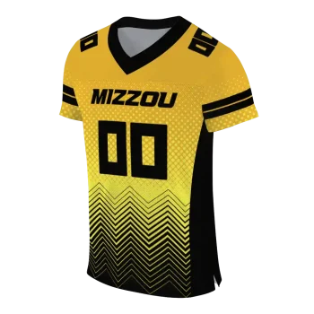custom missouri tigers halftone sweep gold black jersey fashion forward