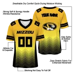 custom missouri tigers halftone sweep gold black jersey best selling