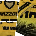 custom missouri tigers halftone sweep gold black jersey best selling