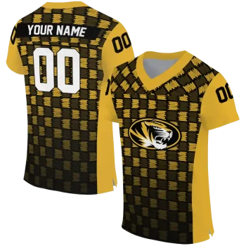 custom missouri tigers stacked rectangle black jersey best selling