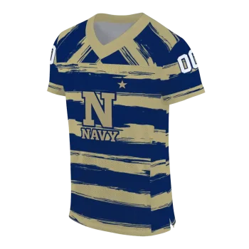 custom navy midshipmen art stripe blue jersey fashion forward