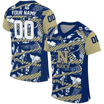 custom navy midshipmen camo shatter blue jersey best selling