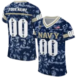 custom navy midshipmen camouflage abstract blue jersey best selling