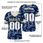 custom navy midshipmen camouflage abstract blue jersey best selling