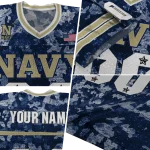 custom navy midshipmen camouflage abstract blue jersey best selling
