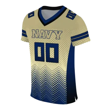 custom navy midshipmen halftone sweep gold black jersey fashion forward