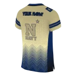 custom navy midshipmen halftone sweep gold black jersey best selling