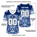 custom navy midshipmen mirrored pattern blue jersey best selling