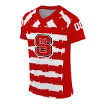 custom nc state wolfpack layered grids red jersey best selling