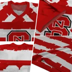 custom nc state wolfpack layered grids red jersey best selling