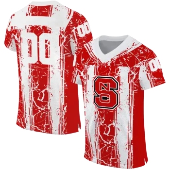 custom nc state wolfpack rugged stripes red jersey best selling