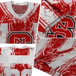 custom nc state wolfpack rugged stripes red jersey best selling