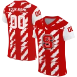 custom nc state wolfpack stripe block red jersey best selling