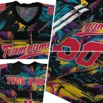 custom nebraska cornhuskers sundown palm jersey best selling