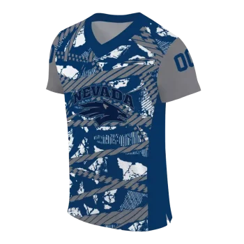 custom nevada wolf pack camo shatter blue jersey fashion forward