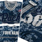 custom nevada wolf pack camouflage abstract blue jersey best selling