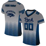 custom nevada wolf pack halftone sweep grey black jersey best selling