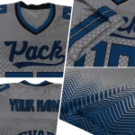 custom nevada wolf pack halftone sweep grey black jersey best selling