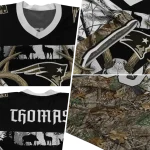 custom new england patriots antler skull camouflage hunting jersey best selling