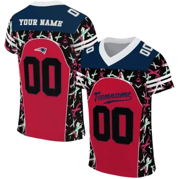 custom new england patriots brushstroke xs red black jersey best selling