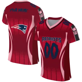 custom new england patriots dynamic dots red jersey best selling
