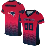 custom new england patriots halftone sweep red black jersey best selling