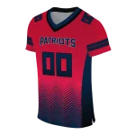custom new england patriots halftone sweep red black jersey best selling