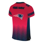 custom new england patriots halftone sweep red black jersey best selling