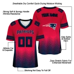 custom new england patriots halftone sweep red black jersey best selling
