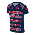 custom new england patriots layered grids blue jersey best selling