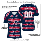 custom new england patriots layered grids blue jersey best selling