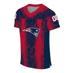 custom new england patriots rugged stripes blue jersey best selling