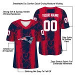 custom new england patriots rugged stripes blue jersey best selling