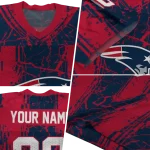 custom new england patriots rugged stripes blue jersey best selling