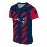 custom new england patriots stripe block blue jersey best selling