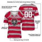 custom new mexico lobos art stripe red jersey best selling