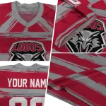 custom new mexico lobos art stripe red jersey best selling