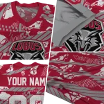 custom new mexico lobos camo shatter red jersey best selling
