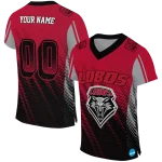 custom new mexico lobos halftone flow red black jersey best selling