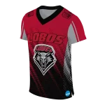 custom new mexico lobos halftone flow red black jersey best selling