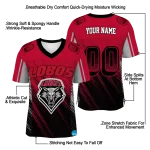 custom new mexico lobos halftone flow red black jersey best selling