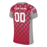 custom new mexico lobos stacked rectangle red jersey best selling